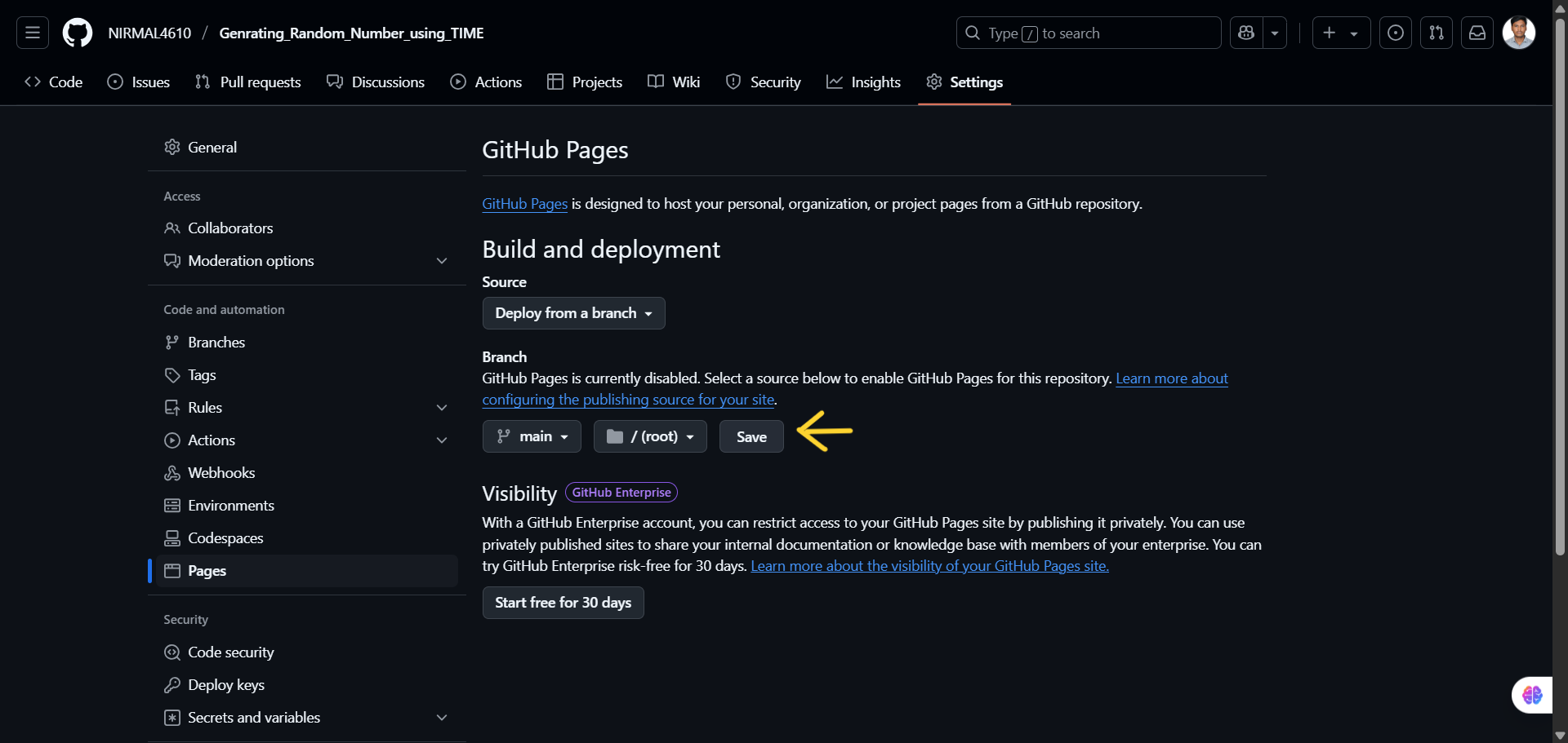 GitHub Pages Setup
